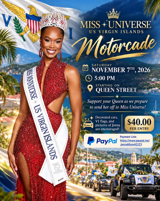 Miss Universe USVI  Sendoff Motorcade